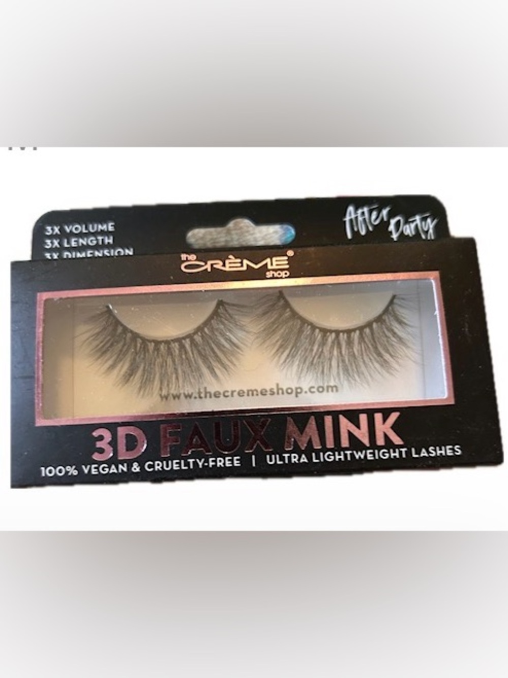 The Crème Shop 3D Faux Mink Lashes in the "After Party" style